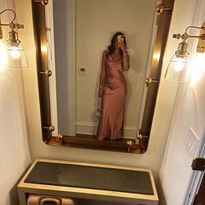 Reformation Annabelle Silk Dress - Rose Petals